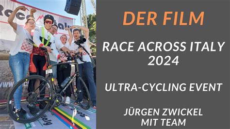 RACE ACROSS ITALY 2024 Jürgen Zwickel mit Team Ultracyclingrennen