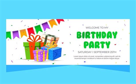 Premium Vector | Happy birthday template banner