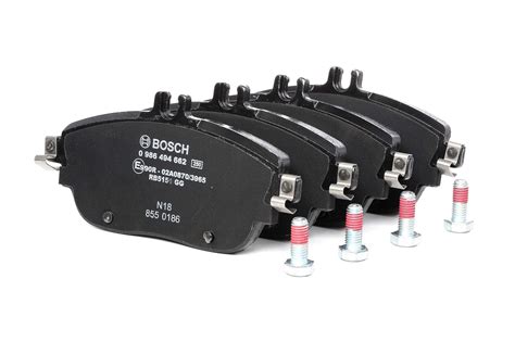 0 986 494 662 BOSCH Jogo de pastilhas para travão de disco com chapa ...