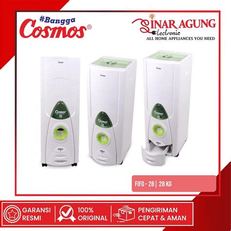 Jual COD COSMOS PENYIMPANAN DISPENSER BERAS FIFO28 FIFO 28 RICE