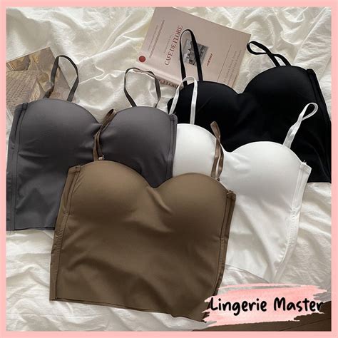 Jual Lingerie Master B Tanktop Seamless Crop Top Slim Seksi Bahan Premium Bagus