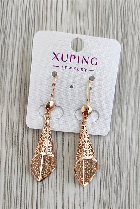 Купить ПОДВЕСНЫЕ АЖУРНЫЕ СЕРЬГИ ИЗ ЗОЛОТОЙ ХИРУРГИЧЕСКОЙ СТАЛИ: отзывы ...