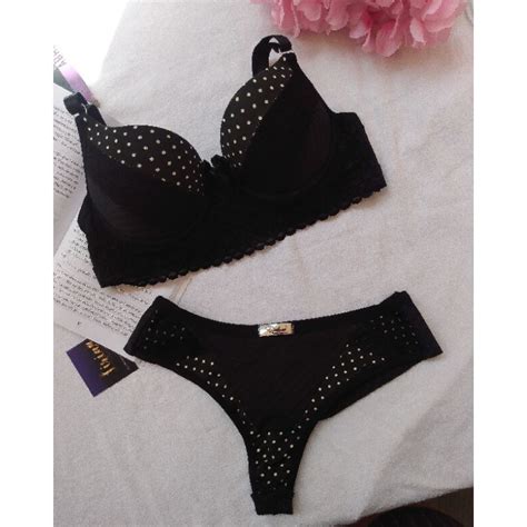 conjunto calcinha e sutiã lingerie sexy Shopee Brasil