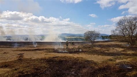 Flächenbrand Großeinsatz nahe Truppenübungsplatz Ohrdruf Thueringen24