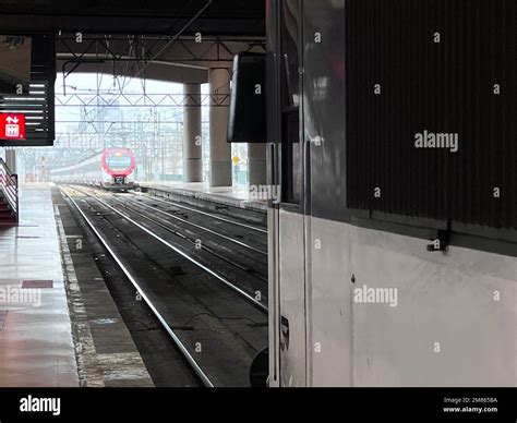 Spanish railway circulation by stations Stock Photo - Alamy