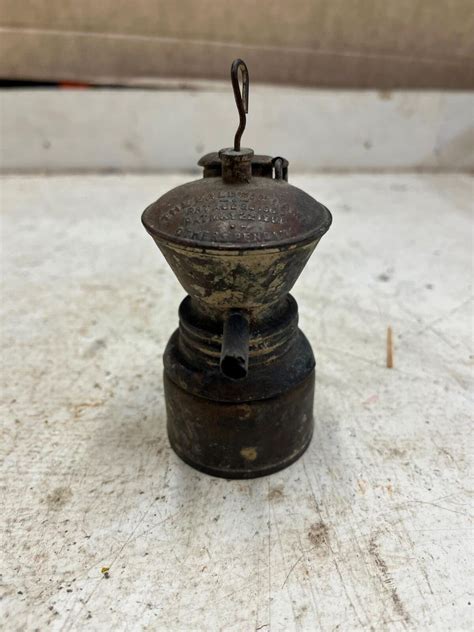 Vtg Antique The Baldwin Lamp Brass Miners Carbide Lamp Ebay