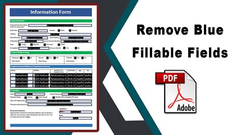 How To Remove Blue Fillable Fields In Pdf Prepare Form Using Adobe