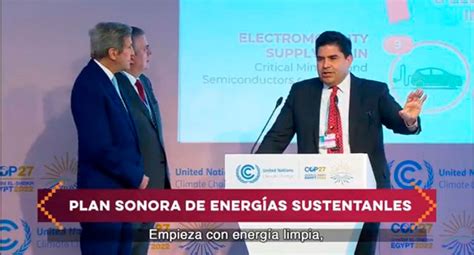 Plan Sonora de Energías Sostenibles fue muy bien recibido en la COP27