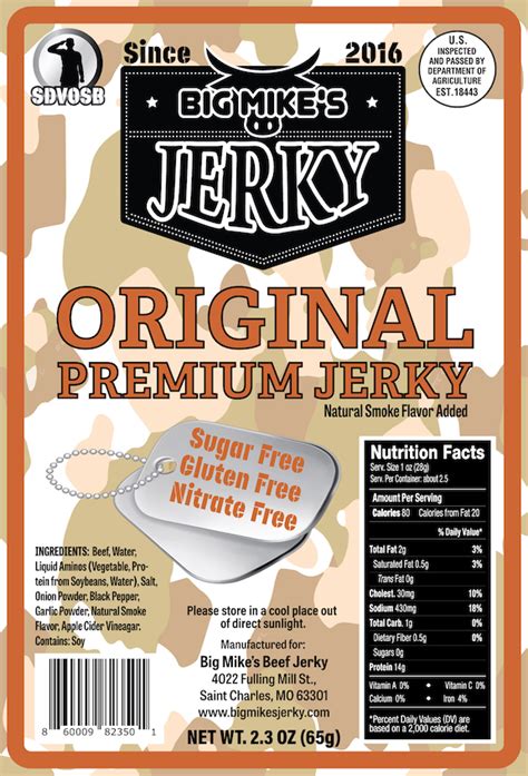 Big Mike S Jerky Original Premium Beef Jerky Simply Good Jerky