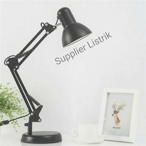 Jual Lampu Meja Belajar Baca Arsitek Jm Fitting E Hitam Body