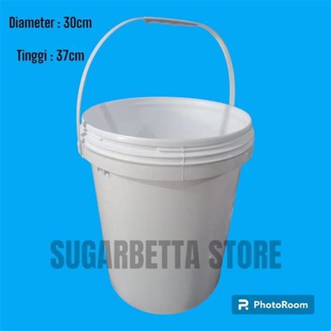 Jual Ember Plastik Liter Pail Liter Kg Putih Polos Baru