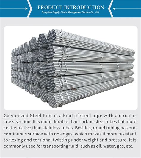 Wholesale Hot Dip Gi Seamless Galvanized Round Steel Pipe ASTM A Sch ERW GI Iron Tube