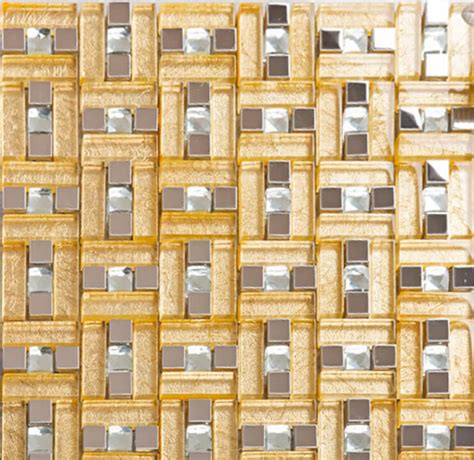 Imperial Tiles Gold 304 Stainless Steel Mosaic Tile