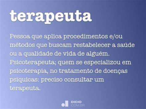 qué significa terapeuta CONADEIP