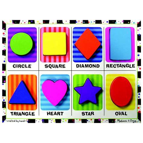 Melissa & Doug Shapes Chunky Puzzle