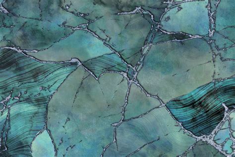 Teal Marble Gemstone Luxury Wallpaper Happywall