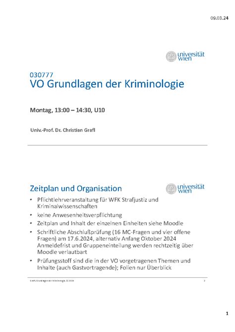 Grundlagen Kriminologie 2024 E1 030777 VO Grundlagen Der Kriminologie