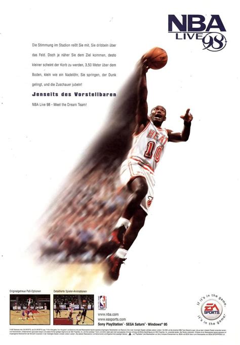 Nba Jam The Book On Twitter German Print Ad For Nba Live On The