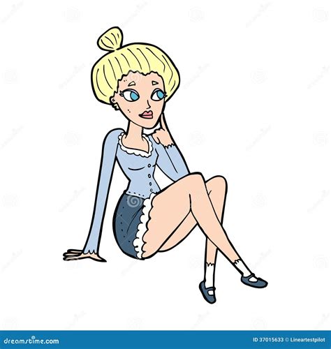 attractive cartoon woman 4