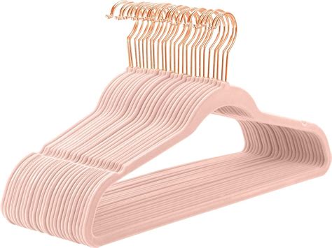 MIZGI Premium Velvet Hangers Pack Of 50 Heavyduty Non Slip Velvet