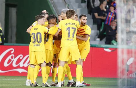 El 1x1 Del Barça Ante El Elche Al Descanso