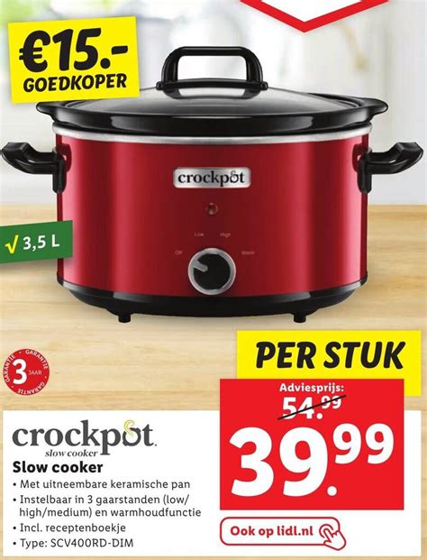 Slow Cooker Aanbieding Bij Lidl