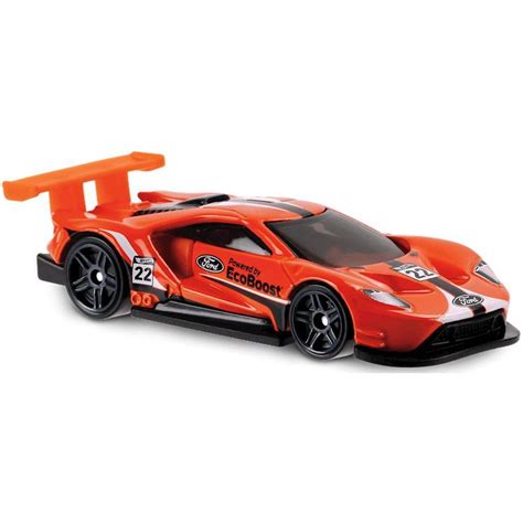 Carrinho Hot Wheels Ford Gt Race Laranja Mattel Toyshow Tudo De Marvel Dc Netflix Geek