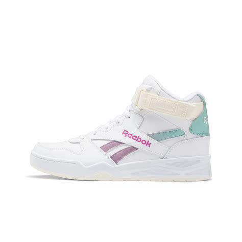 Reebok Royal Bb4500 Hi Strap Shoes In Cloud White Infused Lilac