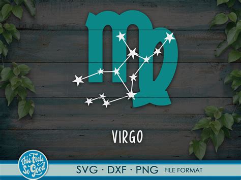 Virgo Svg Zodiac Sign Virgo Png Dxf Astrology Virgo Zodiac Sign