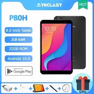 Teclast P80H 8 Inch Tablet Android 10 0 OS Quad Core 2GB RAM 32GB ROM