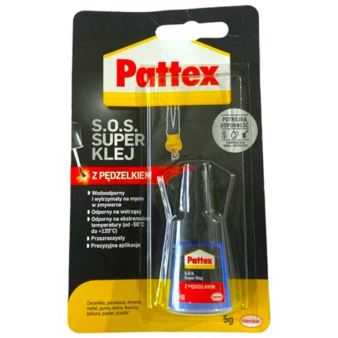 Супер клей Pattex S.O.S. універсальний з пензликом для скла, дерева ...