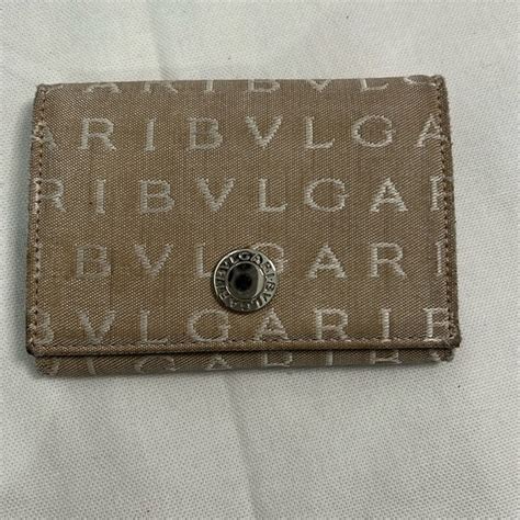 Bvlgari Bags Authentic Preloved Bulgari Logomania Canvas Card Case