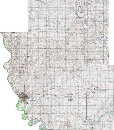 Burleigh County Map, North Dakota - US County Maps