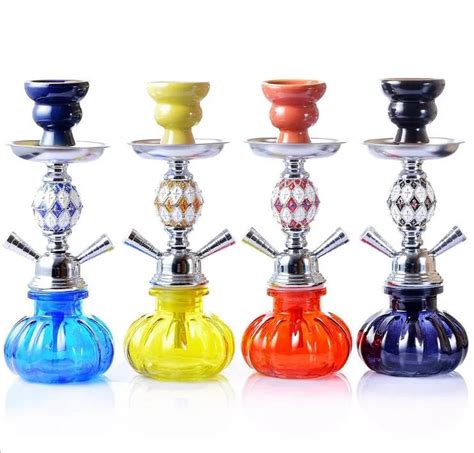 Double Hookah Shisha Bong Smoking Water Pipe Set Bowl Arab Stem Glass Vase Tools Hose Pumpkin