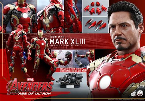 Hot Toys Avengers Age Of Ultron Iron Man Mark Xliii Action Figure Geektyrant