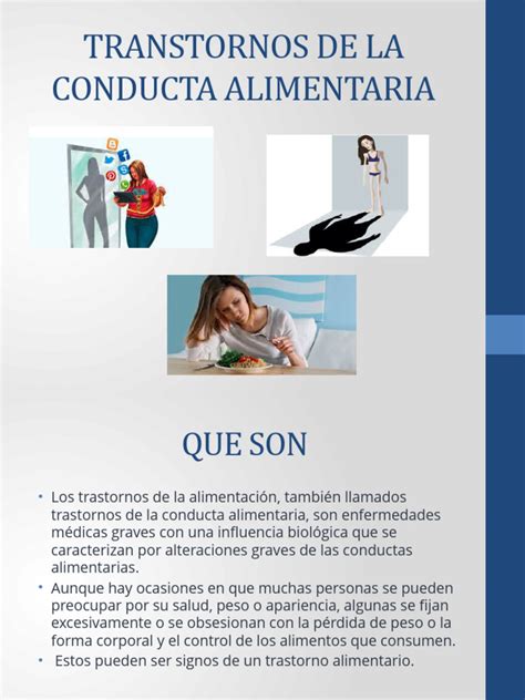 Trastornos De La Conducta Alimentaria Pdf Desorden Alimenticio