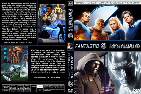 Fantastic 4 Double Feature Dvd Covers 2005 2007 R1 Custom