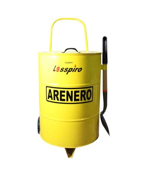 Arenero Contra Incendios Vertical 200 Lts Lesspiro