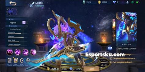 Martis Best Skins In Mobile Legends ML Esports