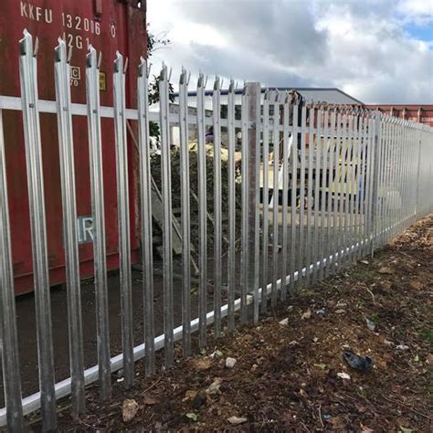 High Quality D W Pale Galvanized Steel Palisade Security Fencing