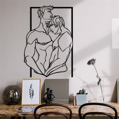 Discover The Beauty Of Gay Wall Art Custom Laser Cut Metal Art