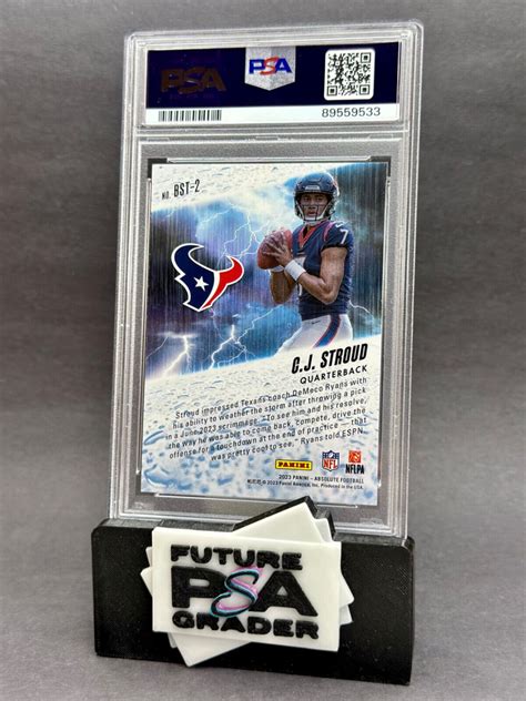 CJ Stroud PSA 10 RC 2023 Absolute Football By Storm BST 2 Texans C J