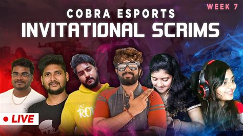 TELUGU INVITATIONAL SCRIMS DAY 1 WEEK 7 COBRA ESPORTS OBS FREAK