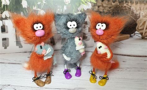 Три кота в 2024 г | Вязание игрушек, Игрушки, Вязание