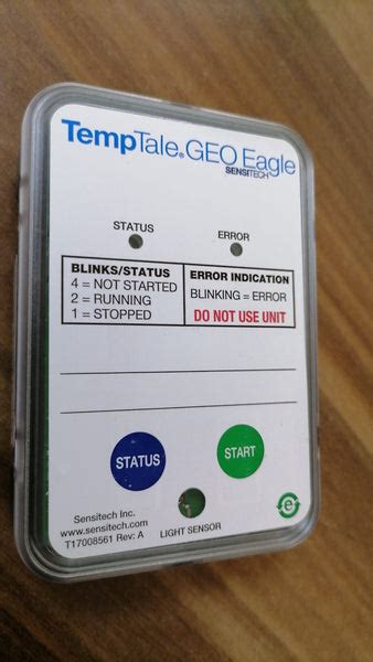 Sensitech T11012610 Temptale® Geo Eagle Real Time Temperature Monitors