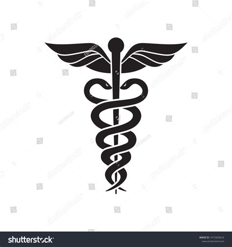 Medical Snake Symbol Logo Design Template Stock Vector (Royalty Free ...