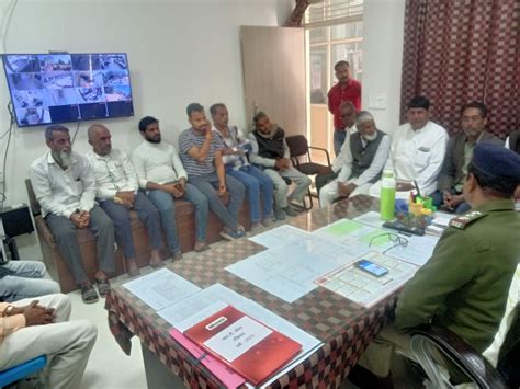 Meeting Of Temple And Mosque Officials Held In Barod Police Station