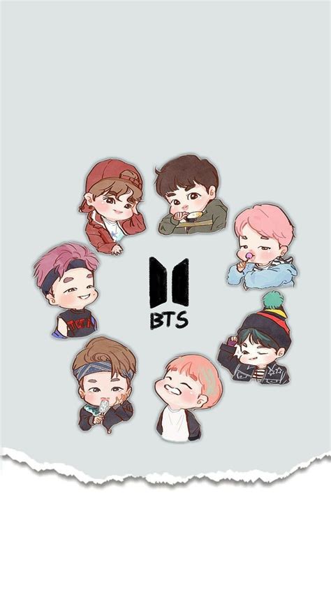 BTS cartoon Wallpapers - 4k, HD BTS cartoon Backgrounds on WallpaperBat