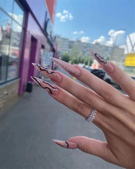 Nail art | Stilletto nails, Cute acrylic nails, Punk nails