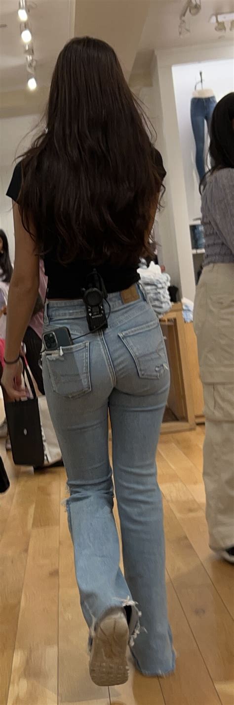 Slim Brunette Squatting And Working Oc Tight Jeans Forum